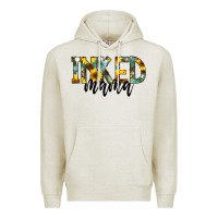 Oatmeal Heather Inked Mama Premium Hoodie - CowCowDesign