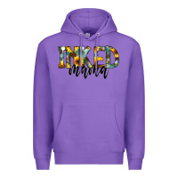 Purple Inked Mama Premium Hoodie - CowCowDesign