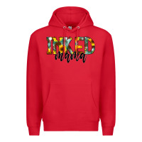 Red Inked Mama Premium Hoodie - CowCowDesign