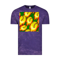 Cloud Purple softball fire ball seamless pattern Vintage Tee - BundleAndBundleShop