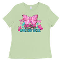 Matcha cancer picked the wrong girl Ladies Tee - NancyCooperArtShop