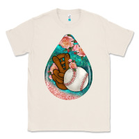 Natural baseball and western roses teardrop  3 Classic Tee - BundleAndBundleShop