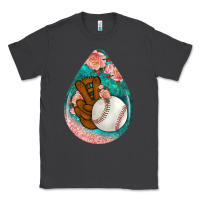 Smoke baseball and western roses teardrop  3 Classic Tee - BundleAndBundleShop