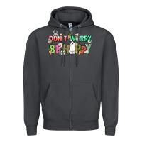 Smoke Don't worry be hoppy Easter Day Zipper Hoodie - HowdyJamesFarm