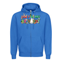 True Royal Don't worry be hoppy Easter Day Zipper Hoodie - HowdyJamesFarm