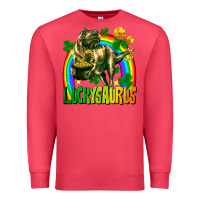Cardinal luckysaurus St. Patricks Day Premium Sweatshirt - FaDigitalArtStudio