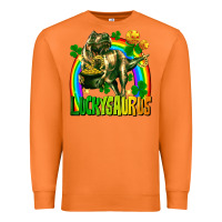 Carrot luckysaurus St. Patricks Day Premium Sweatshirt - FaDigitalArtStudio