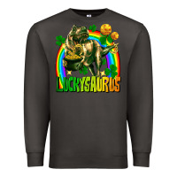 Smoke luckysaurus St. Patricks Day Premium Sweatshirt - FaDigitalArtStudio