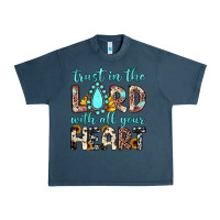Midnight Navy trust in the lord with all your heart Urban Heavy Tee - JahusDesignShop