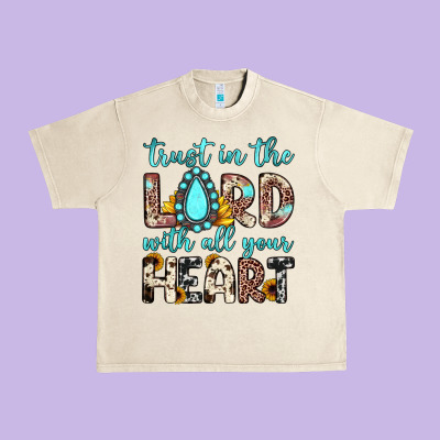 Trust In The Lord With All Your Heart Urban Heavy Tee Designed By Jahusdesignshop