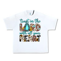 White trust in the lord with all your heart Urban Heavy Tee - JahusDesignShop