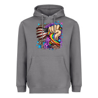 Storm LGBTQ+ and American flag Heavyweight Hoodie - FaDigitalArtStudio