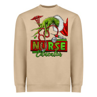 Grinch Hand Nurse Educator Heavyweight Sweatshirt | Teevron
