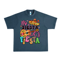 Midnight Navy no siesta let's fiesta Urban Heavy Tee - LillyAllenDesigns