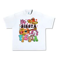 White no siesta let's fiesta Urban Heavy Tee - LillyAllenDesigns