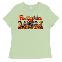 Matcha American Firefighter Mom Ladies Tee - LillyAllenDesigns