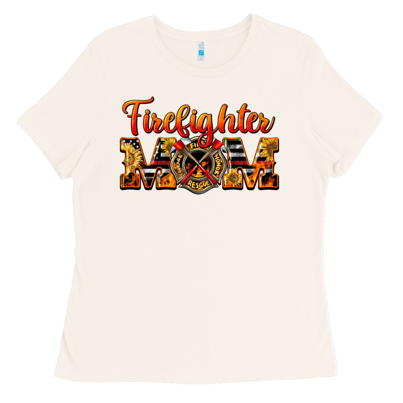 American Firefighter Mom Ladies Tee by LillyAllenDesigns | Teevron