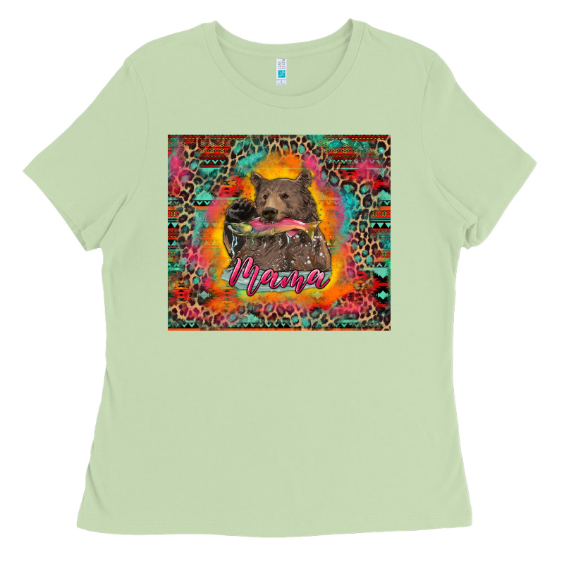 Mama Bear Leopard And Aztec Ladies Tee by RanaPortraitStore | Teevron