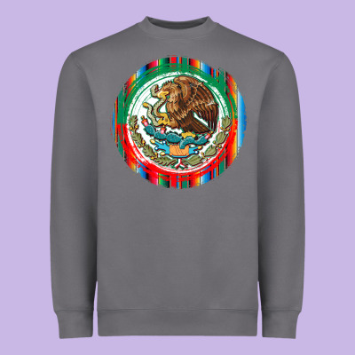 Mexico Coat Of Arms Heavyweight Sweatshirt Designed By Texasbilliewilder
