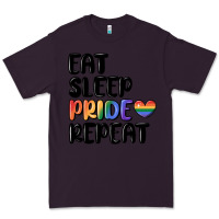 Plum eat sleep pride repeat Premium Tee - MaliasSmallBusiness