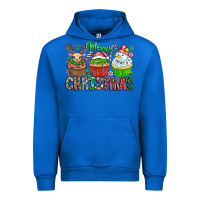 Cobalt Merry Christmas Urban Hoodie - CowhideDigitalArt
