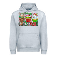 Heather Grey Merry Christmas Urban Hoodie - CowhideDigitalArt
