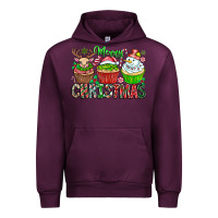 Mauve Wine Merry Christmas Urban Hoodie - CowhideDigitalArt