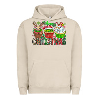 Pigment French Oak Merry Christmas Urban Hoodie - CowhideDigitalArt