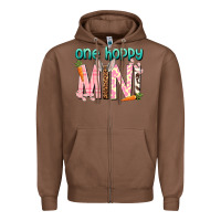Chestnut One hoppy Mini Easter Day Zipper Hoodie - HowdyJamesFarm
