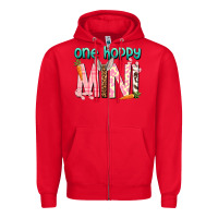 Red One hoppy Mini Easter Day Zipper Hoodie - HowdyJamesFarm