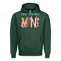 Sports Green One hoppy Mini Easter Day Zipper Hoodie - HowdyJamesFarm