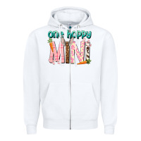 White One hoppy Mini Easter Day Zipper Hoodie - HowdyJamesFarm