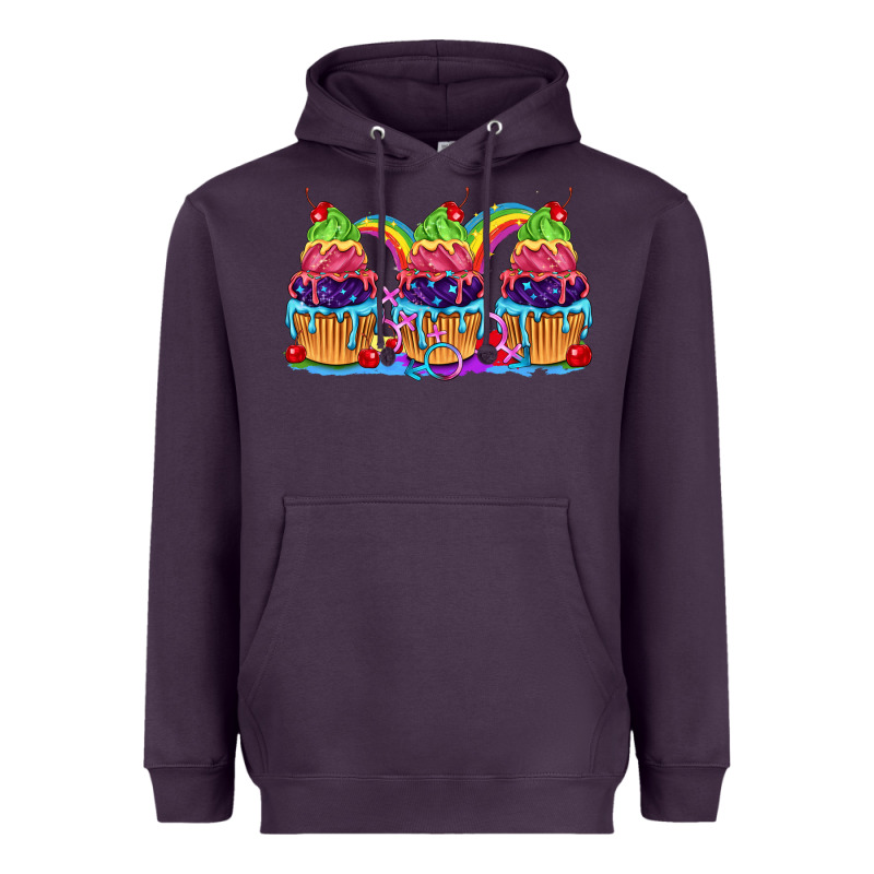 Pride Cupcake Heavyweight Hoodie by FaDigitalArtStudio | Teevron