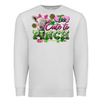 Dove Grey too cute to pinch Premium Sweatshirt - FaDigitalArtStudio