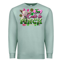 Seafoam too cute to pinch Premium Sweatshirt - FaDigitalArtStudio