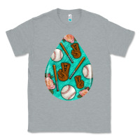 Heather Grey baseball and western roses teardrop  5 Classic Tee - BundleAndBundleShop