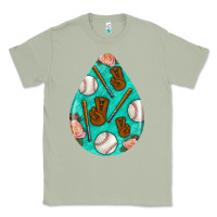 Matcha baseball and western roses teardrop  5 Classic Tee - BundleAndBundleShop