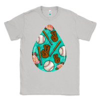 Baseball And Western Roses Teardrop  5 Classic Tee | Teevron