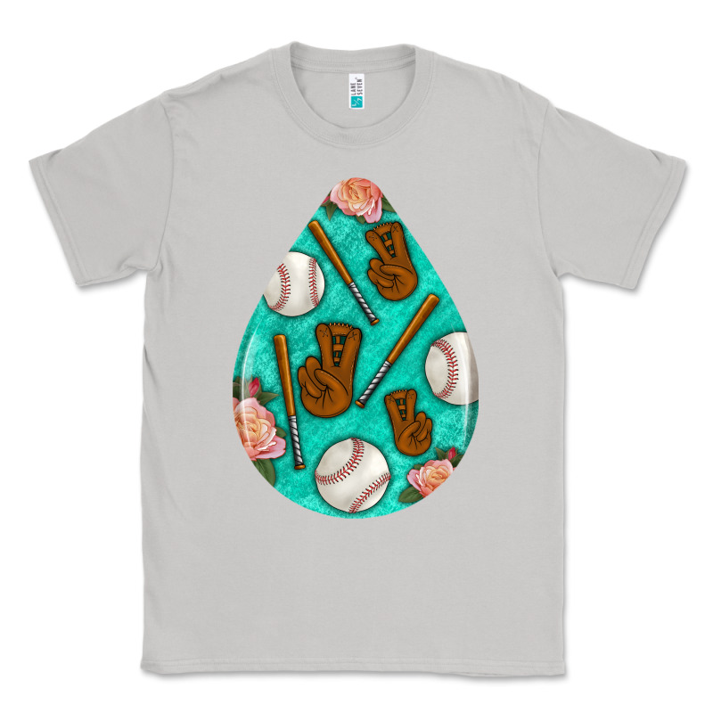 Baseball And Western Roses Teardrop  5 Classic Tee by BundleAndBundleShop | Teevron