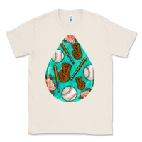 Natural baseball and western roses teardrop  5 Classic Tee - BundleAndBundleShop