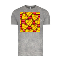 Cloud Rock softball hearts seamless pattern Vintage Tee - BundleAndBundleShop