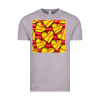 Vintage Zinc softball hearts seamless pattern Vintage Tee - BundleAndBundleShop