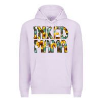 Lilac Inked Mama Flowers Premium Hoodie - CowCowDesign