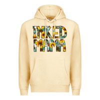 Pina Colada Inked Mama Flowers Premium Hoodie - CowCowDesign