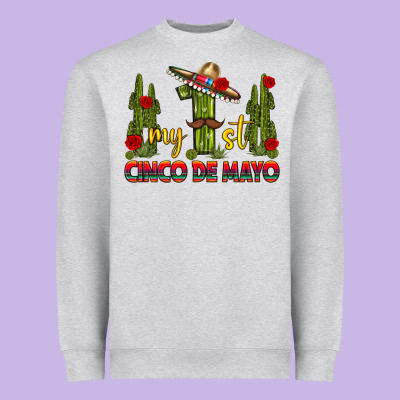 My 1st Cinco De Mayo Heavyweight Sweatshirt Designed By Texasbilliewilder