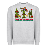 Heather Grey My 1st Cinco De Mayo Heavyweight Sweatshirt - texasbilliewilder