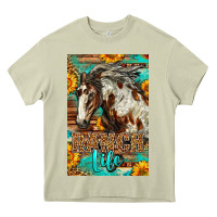Mossy Western Ranch Life Mustang Horse Heavy Core Tee - LillyAllenDesigns