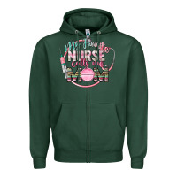 Sports Green My favorite Nurse calls me mom Zipper Hoodie - CowGirlArtShop