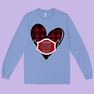 Can't Mask My Love For You Long Sleeve Tee Designed By Bettercallsaul
