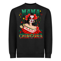 Black Mama Chingona Skull Heavyweight Sweatshirt - texasbilliewilder